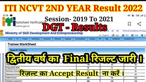 ncvt result 2022 2nd year.